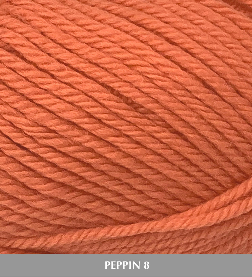 Fiddlesticks Peppin8 8ply 100% Australian Fine Merino Wool