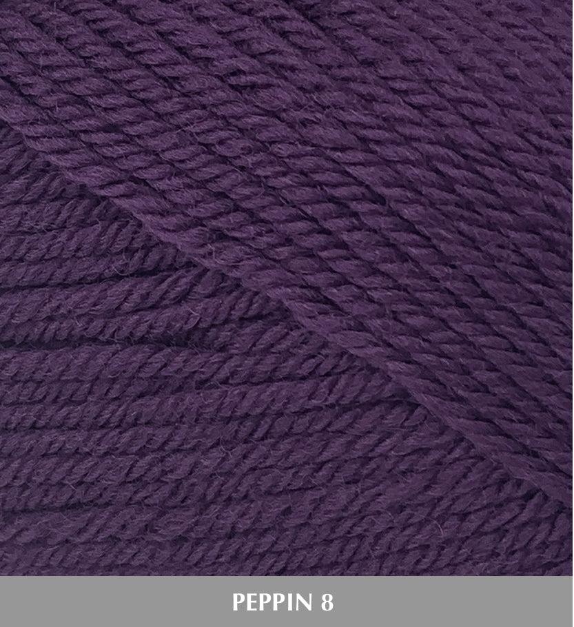 Fiddlesticks Peppin8 8ply 100% Australian Fine Merino Wool
