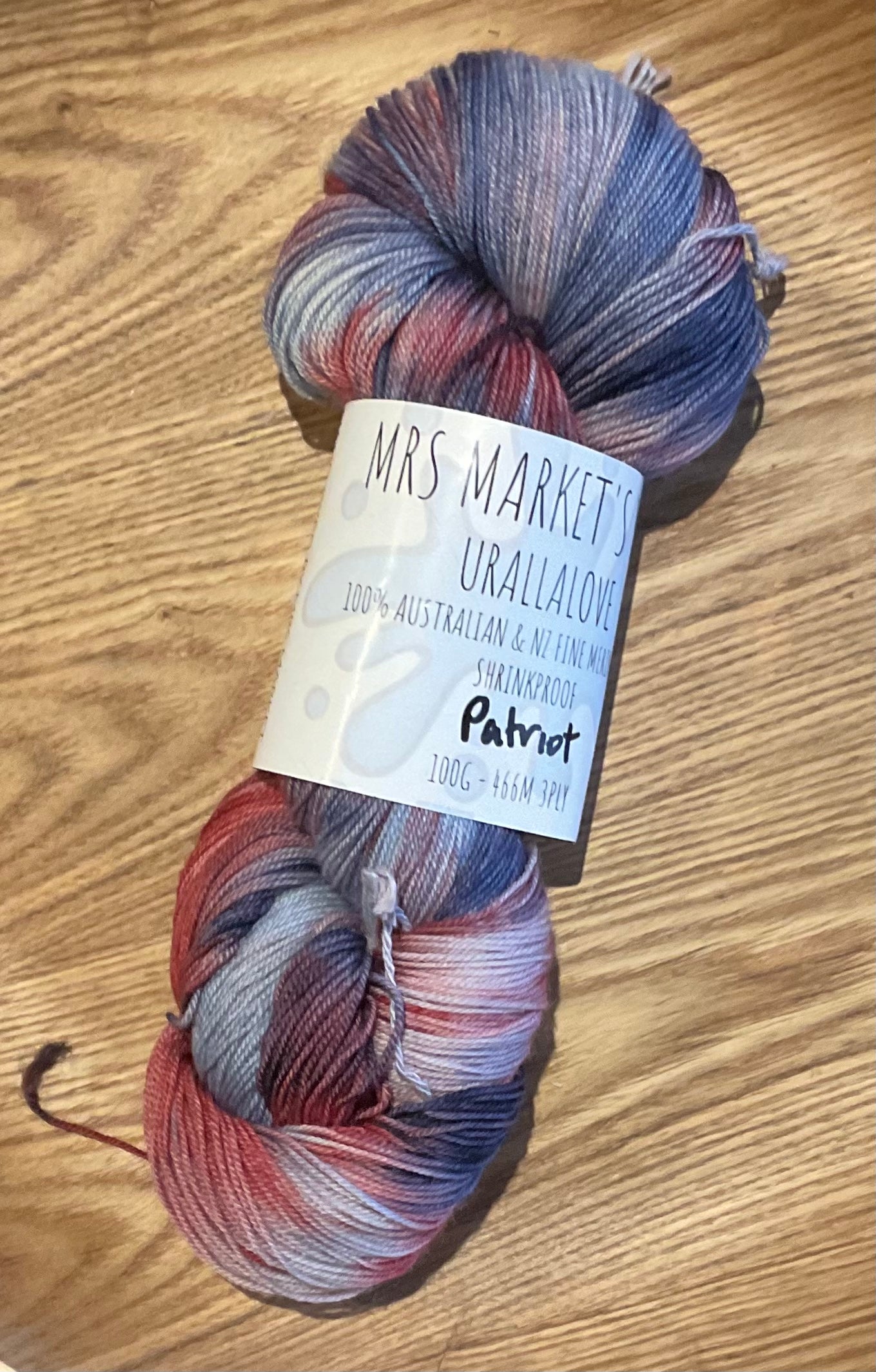 Mrs Markets Urallalove 3ply Hand dyed Yarn