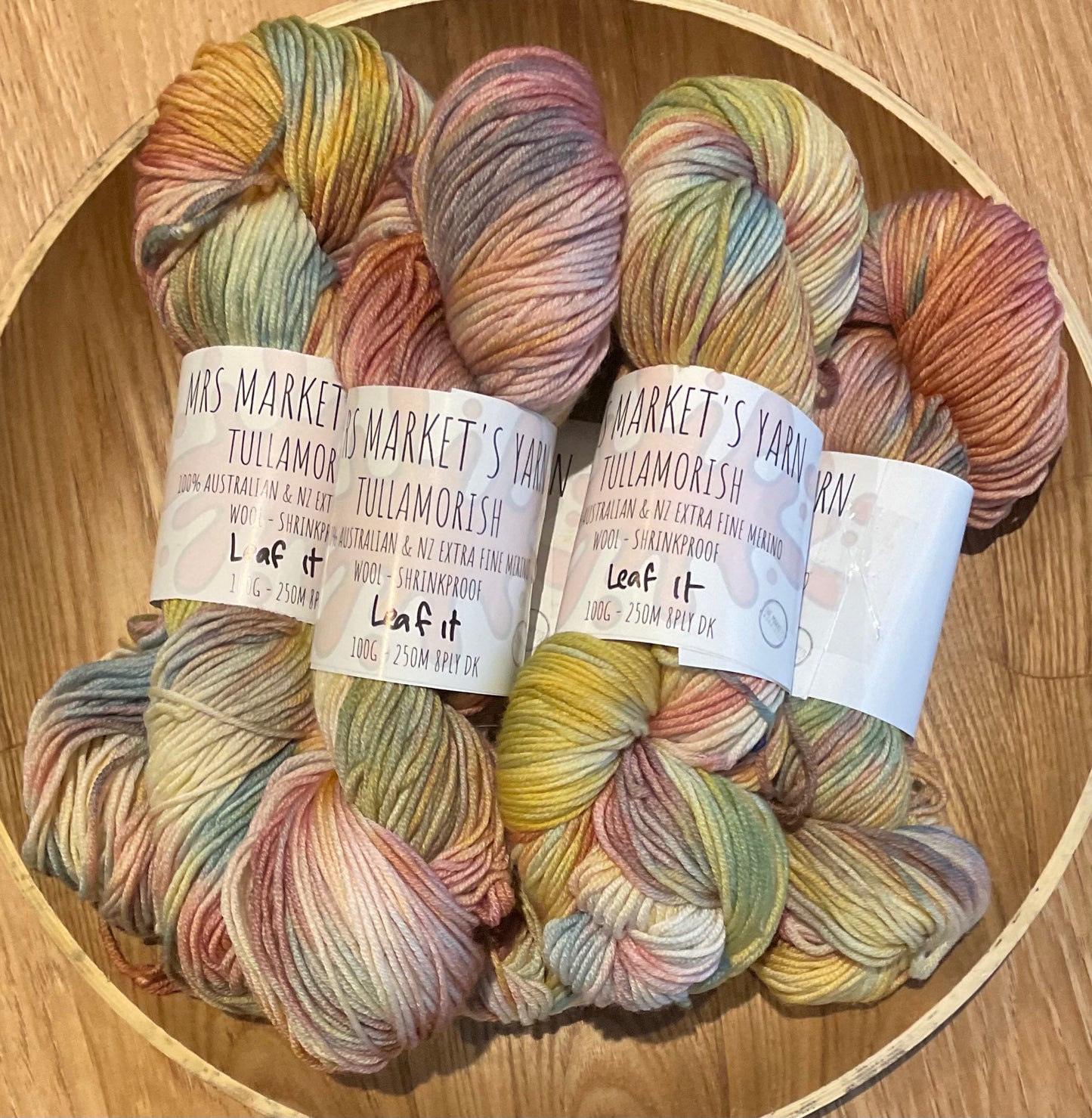 Mrs Market's Tullamorish Hand Dyed Yarn 8ply DK