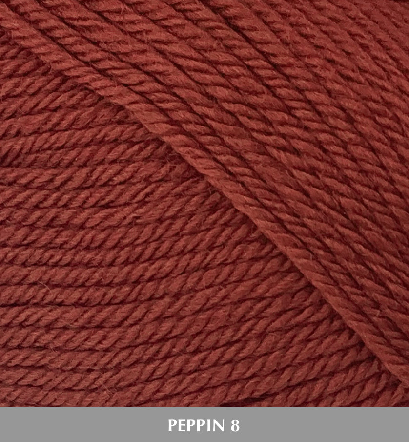 Fiddlesticks Peppin8 8ply 100% Australian Fine Merino Wool