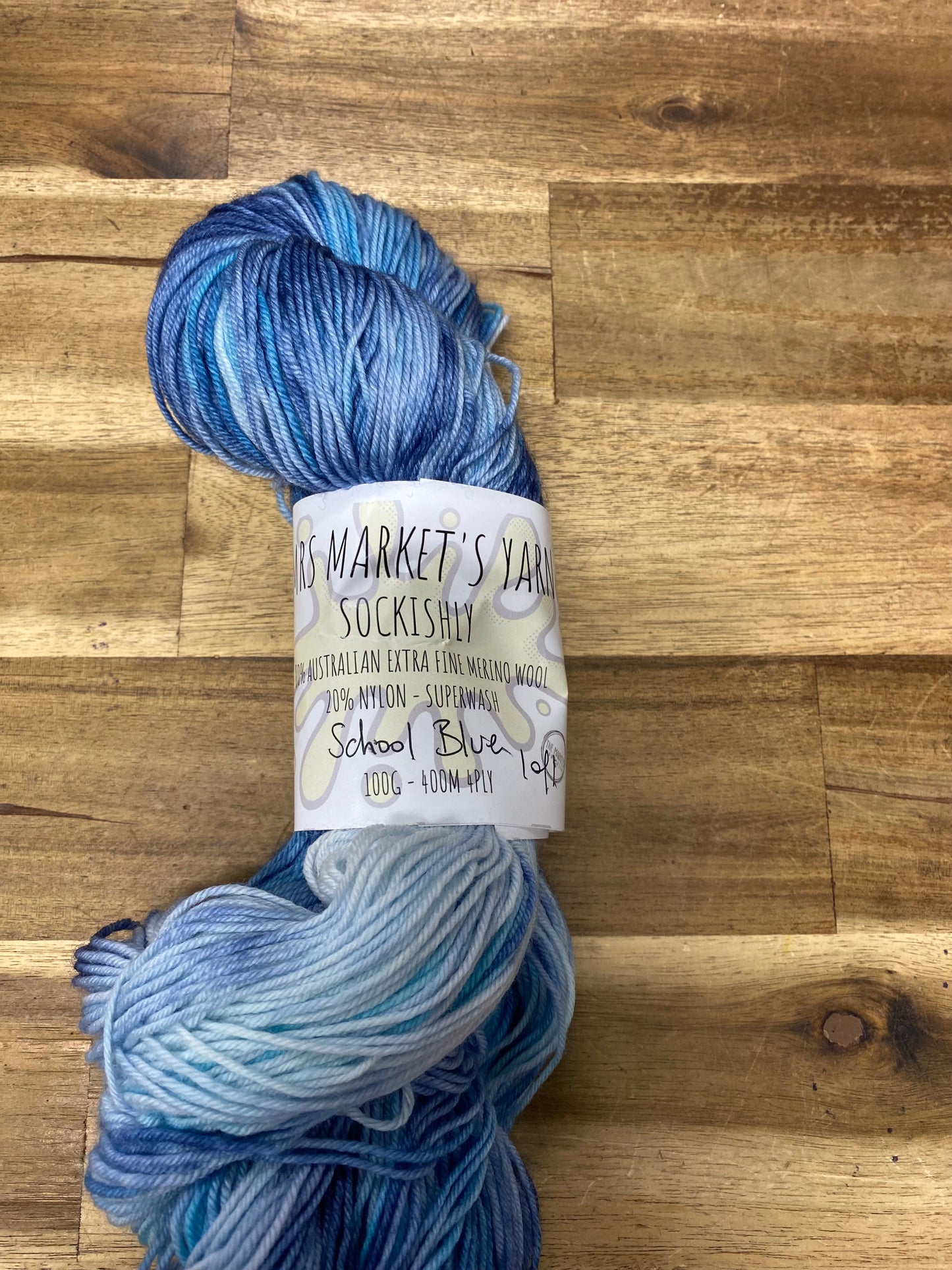 Mrs Market's Sockishly Hand Dyed Yarn 4ply