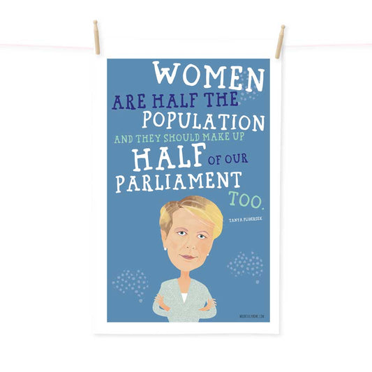 Women in Parliament Tanya Plibersek tea towel