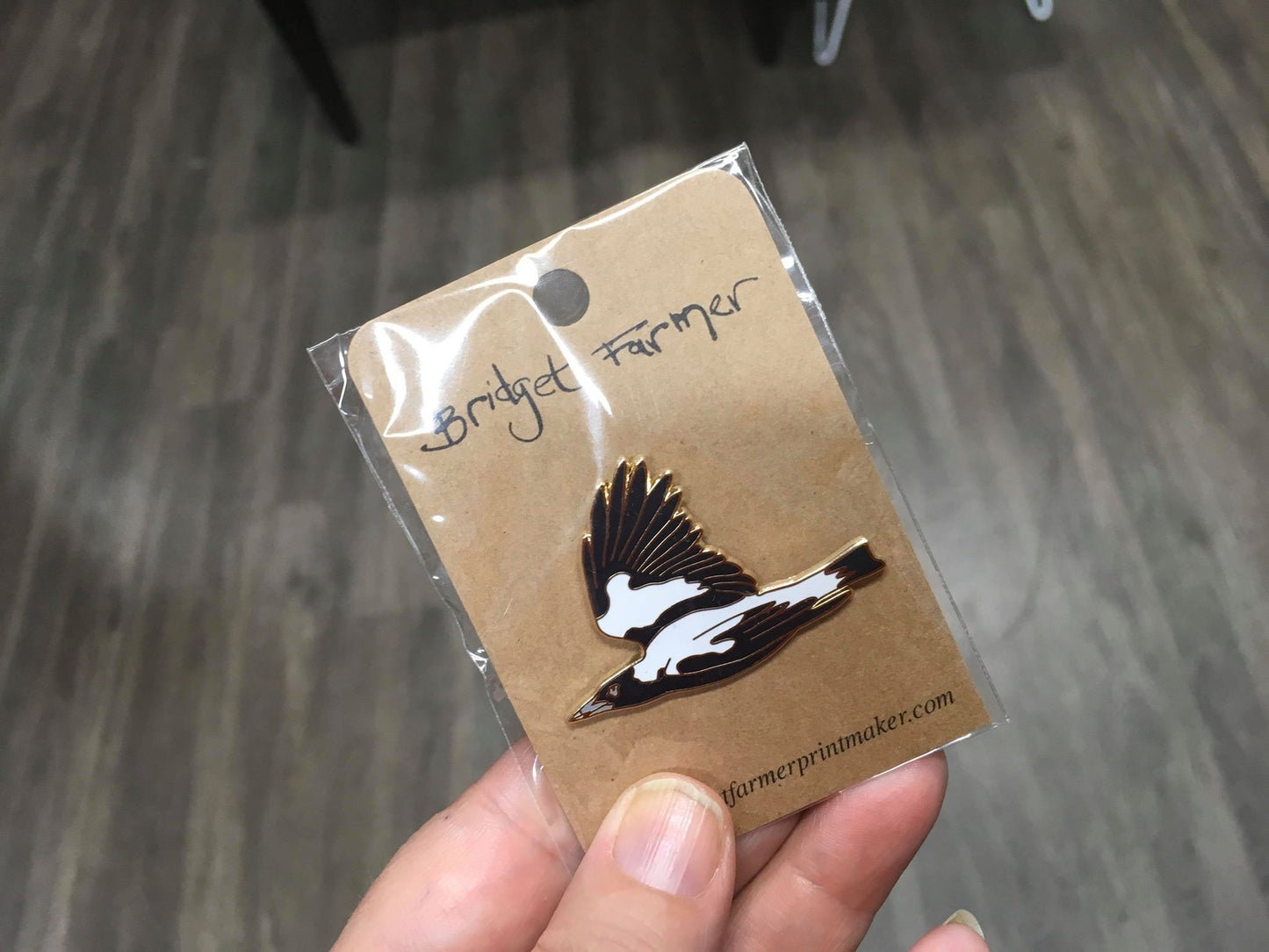 Australian Magpie Lapel Pin