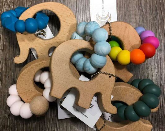 Tiny Moons Teethers Elephant