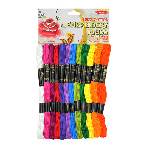 Embroidery cotton - 12 pack