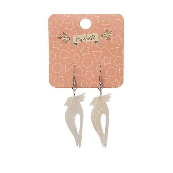 Kookaburra Glitter Resin Drop Earrings - Multiple Colours