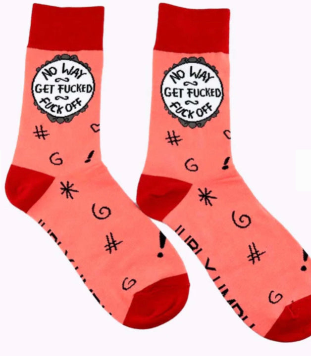No Way Get F*cked, F*ck Off Socks
