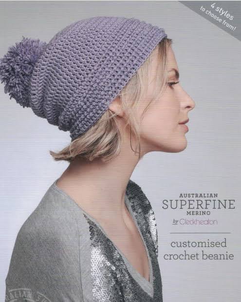Pattern Customised Crochet Beanie #438