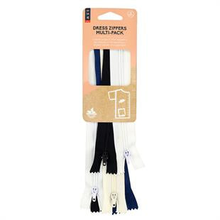 SEW Zippers Assorted 6 pack