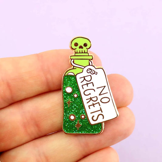 No Regrets Lapel Pin