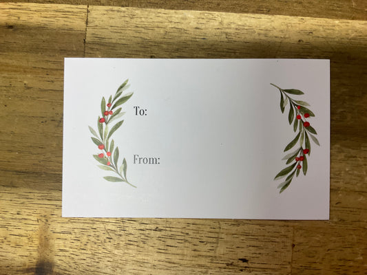 Gift Labels Gum Leaves