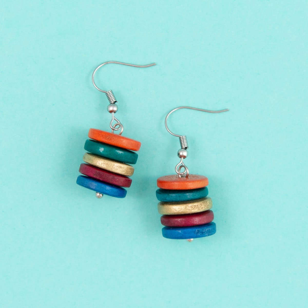 Winter Smartie Stacked Earrings