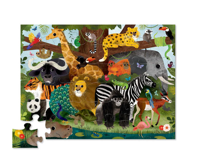 Classic Floor Puzzle - Jungle Friends