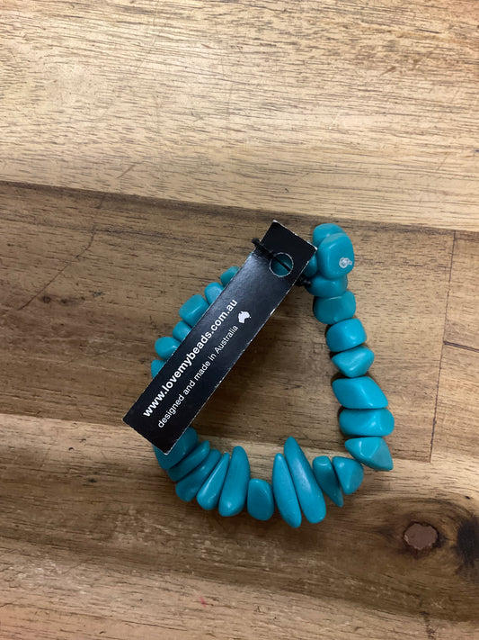 Bracelets Resin Chip - Teal