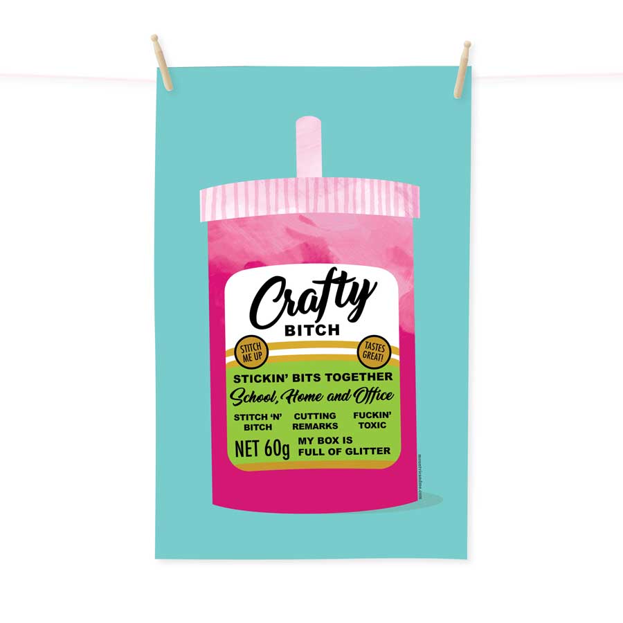 Crafty B*tch Tea Towel