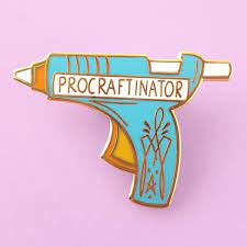 Procraftinator Lapel Pin