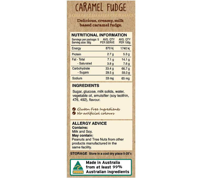 Caramel Fudge 75g
