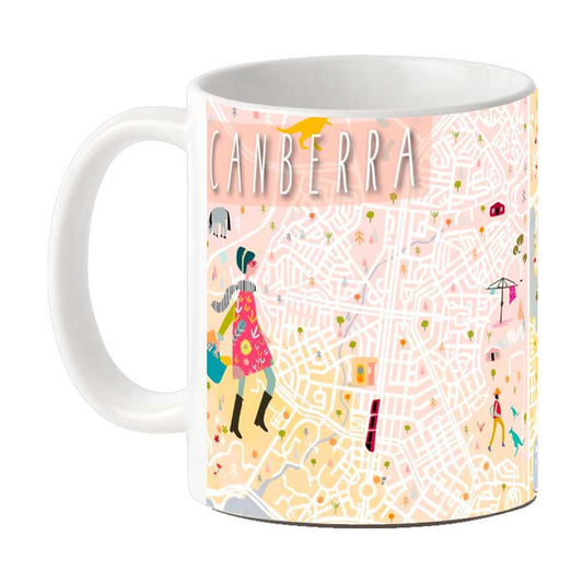 Canberra Map Mug
