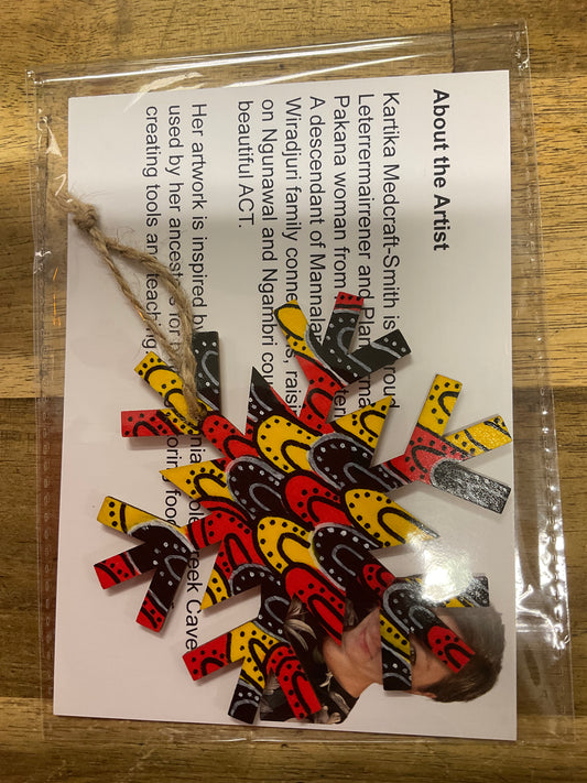 Handpainted Christmas Ornament Snowflake