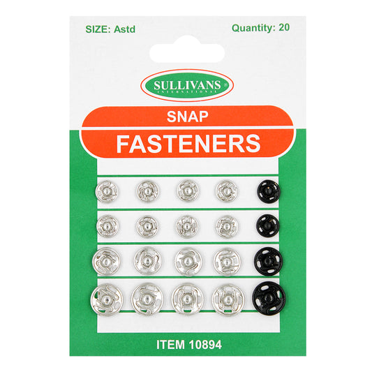 Snap Fasteners Assorted