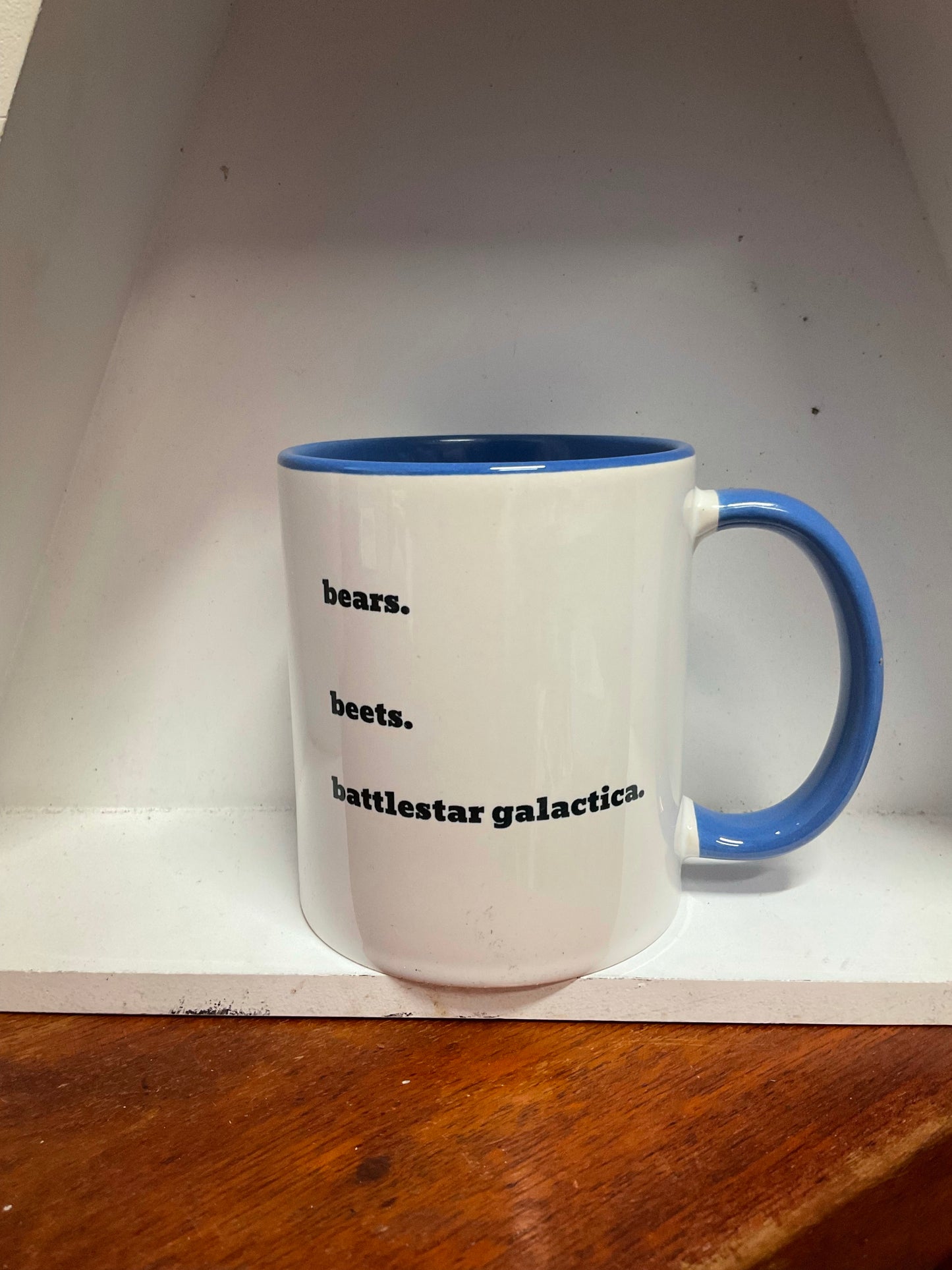 Naughty Corner Mug - Bears, Beats & Battlestar Galactica