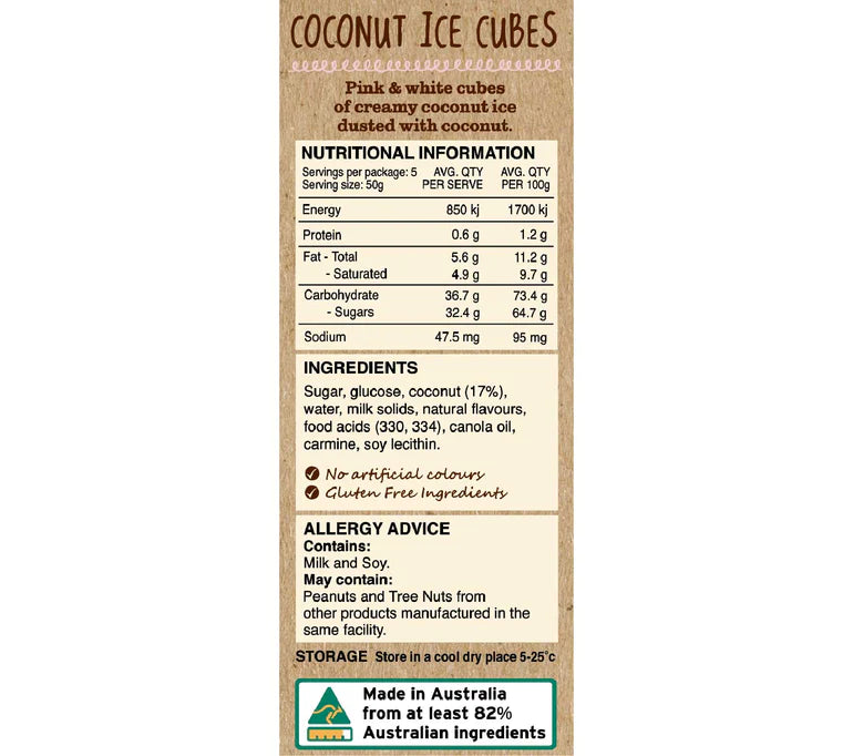 Coconut Ice Cubes 75g