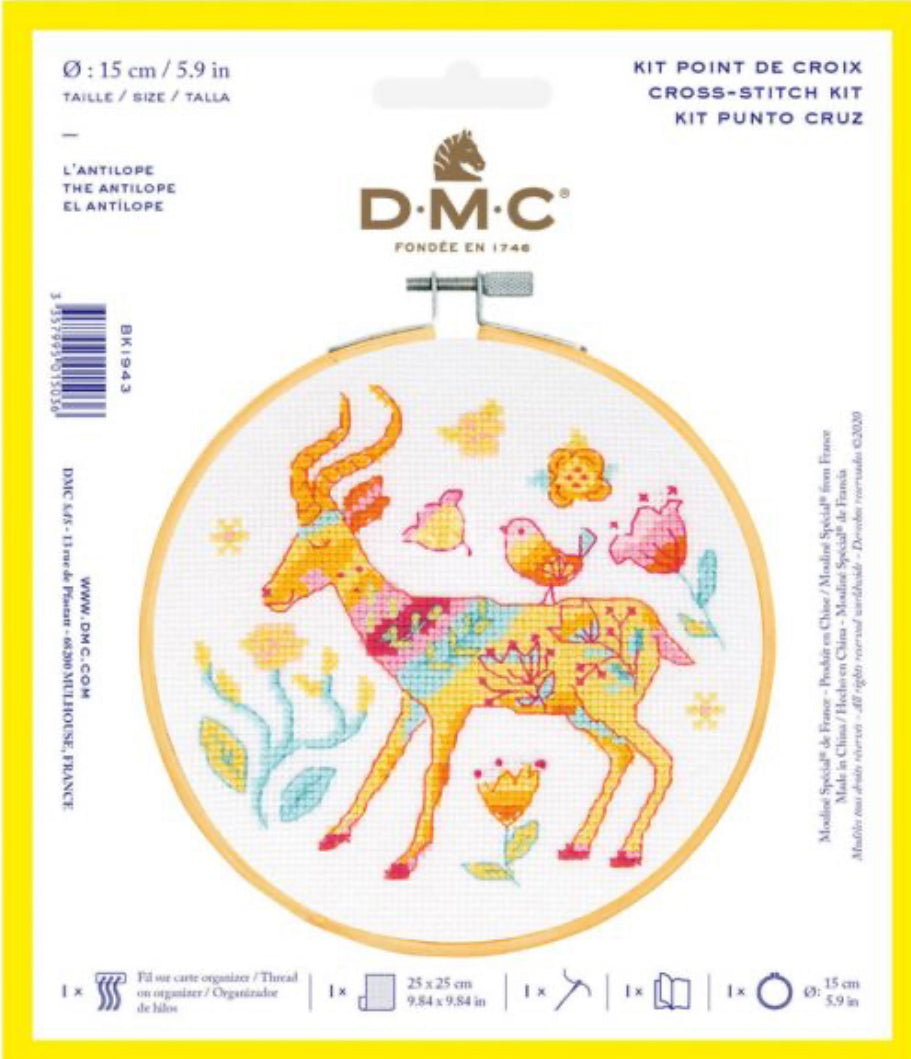 DMC 15cm Cross Stitch Kit - The Antilope
