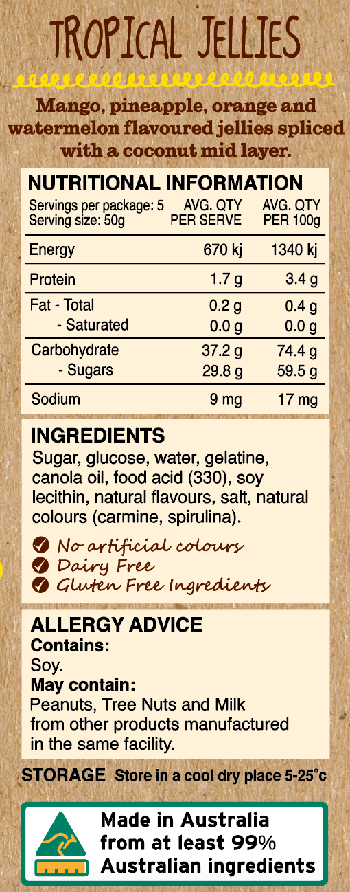 Tropical Jellies 90g