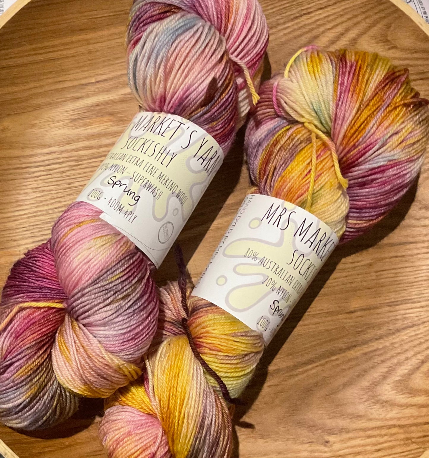 Mrs Market's Sockishly Hand Dyed Yarn 4ply
