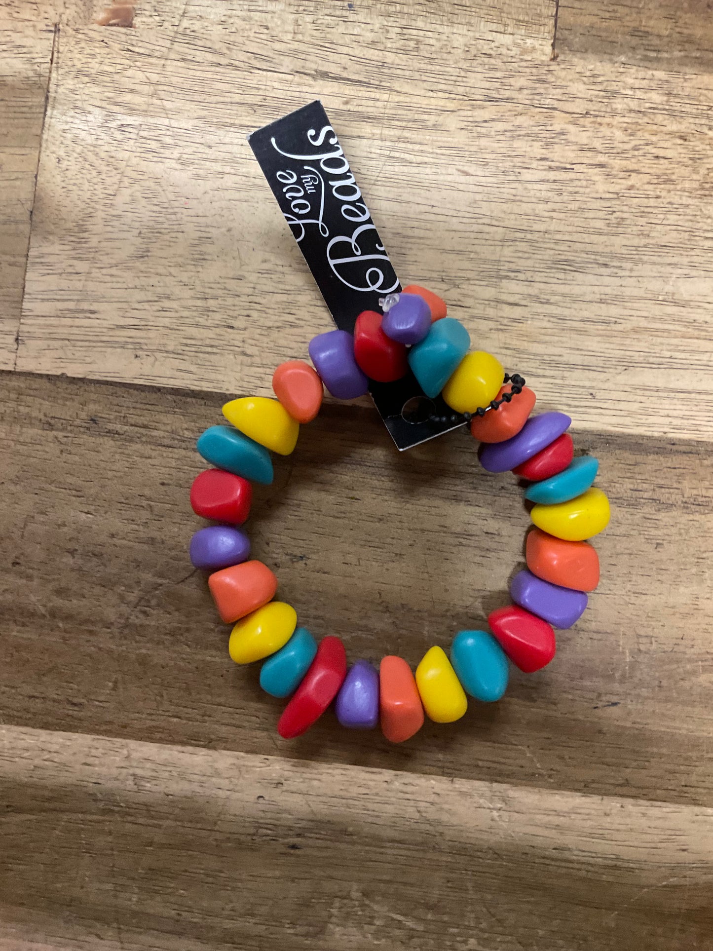 Bracelets Resin Chip - Rainbow