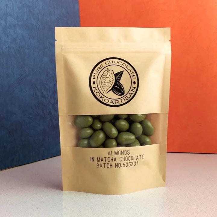 Almonds in Matcha Chocolate