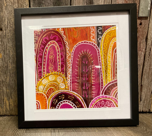 Framed Print Indigenous Art Puwatina (Cave)