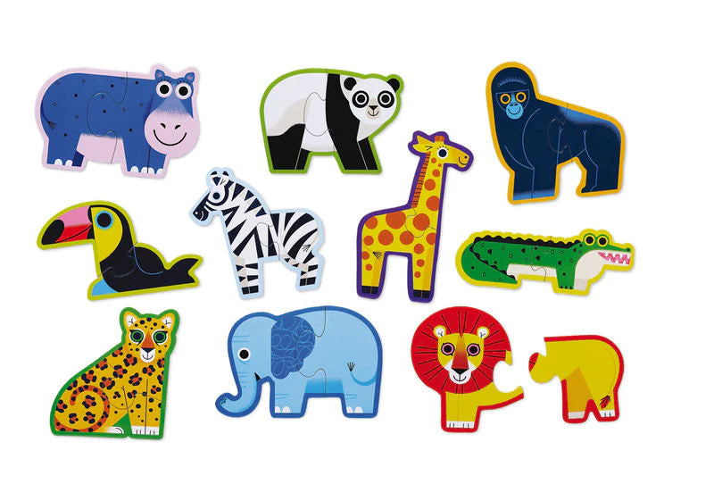 Let's Begin Floor Puzzle 2pc - Jungle