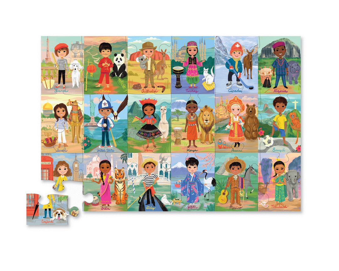 Classic Floor Puzzle 36p Children of the World