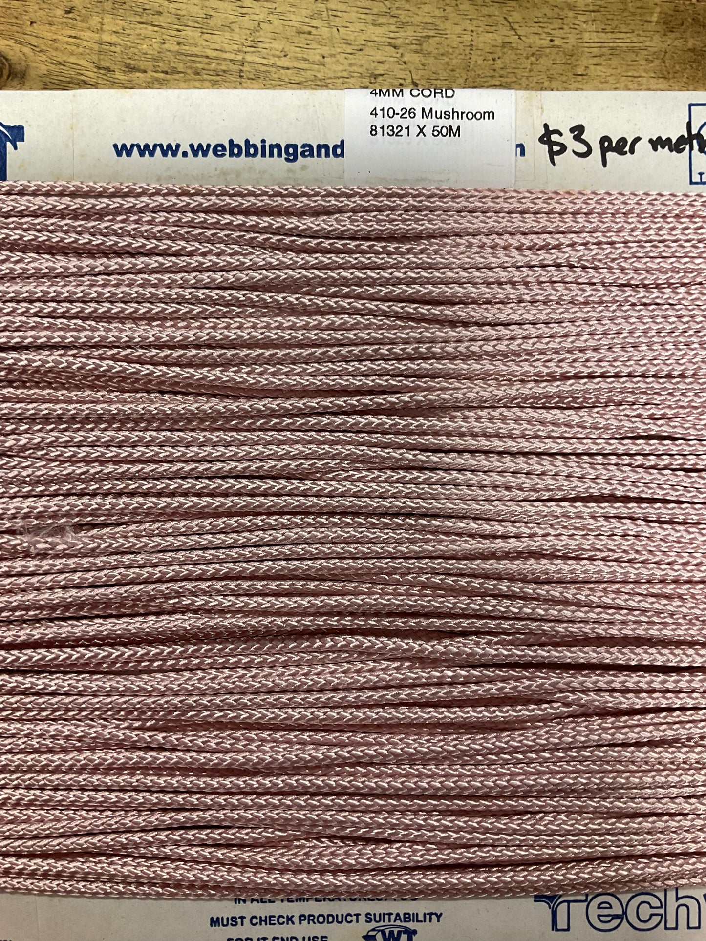 4mm Cord Mushroom