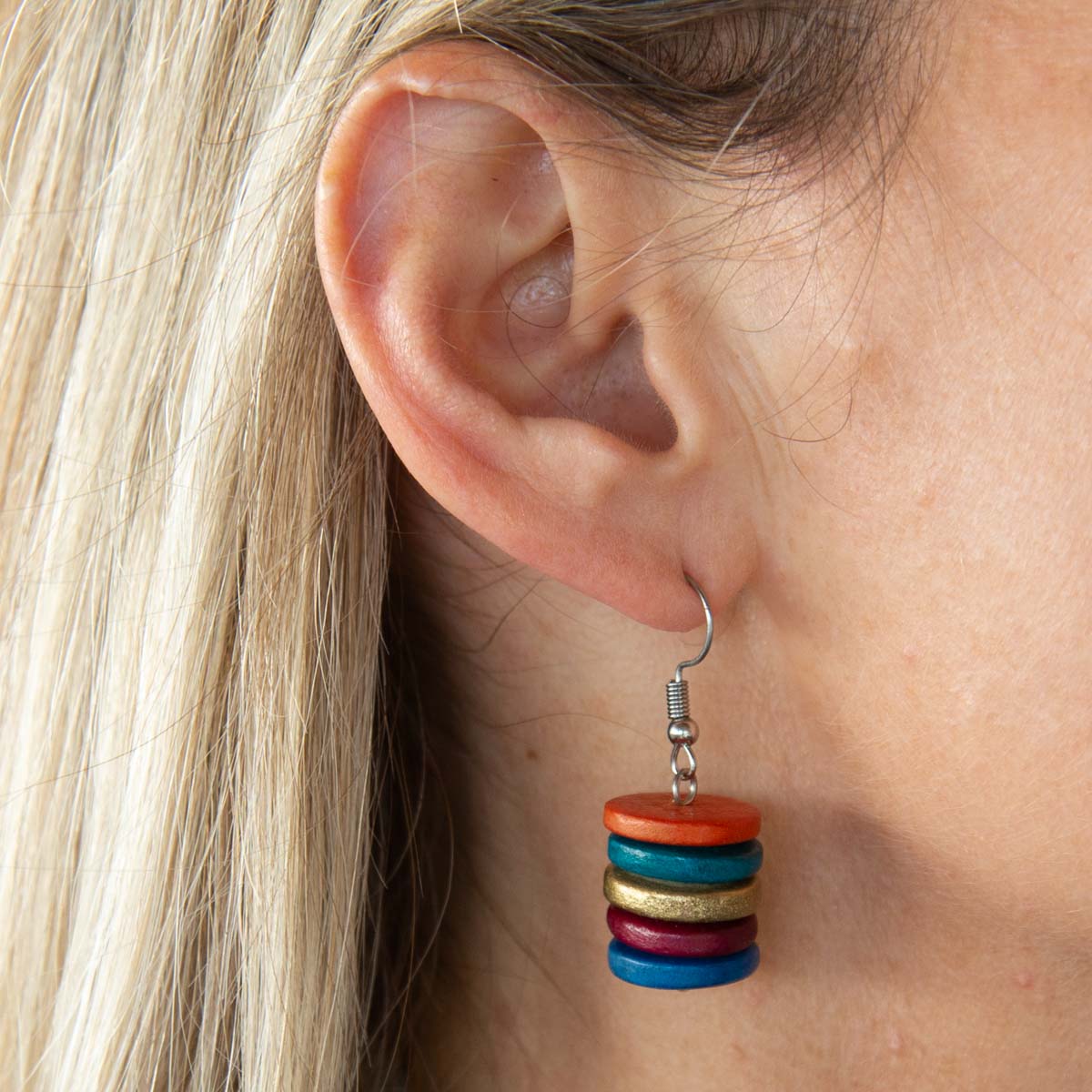 Winter Smartie Stacked Earrings