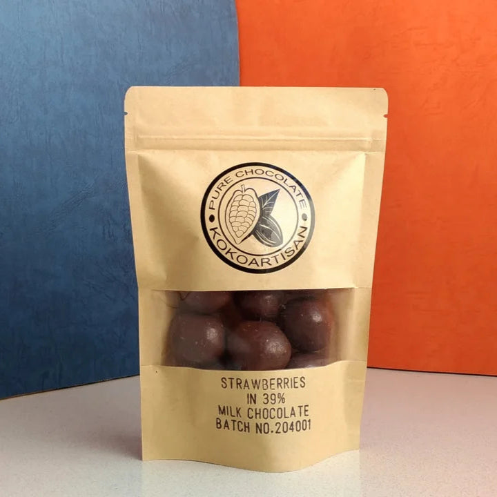 Strawberries in Milk Chocolate