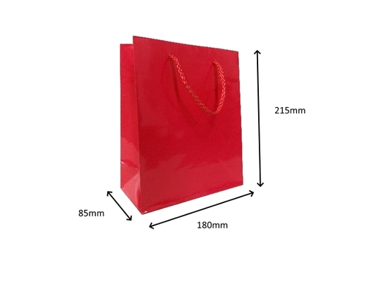 Glossy Red Gift Bags Medium