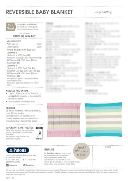 Patons Cute Baby Knits Leaflet 0039