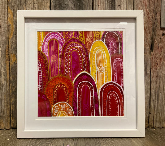 Framed Print Indigenous Art Pakata (Baby)