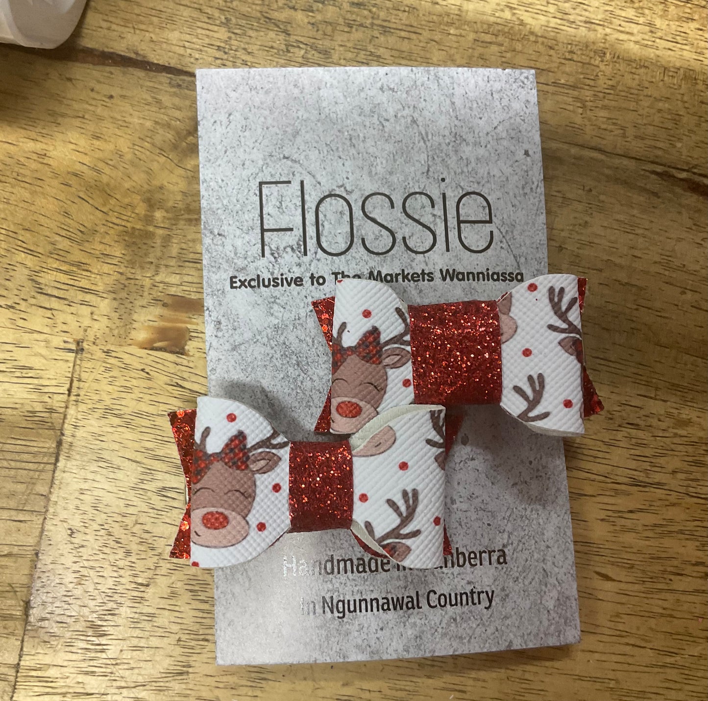 Mini Hair Bows Christmas x2 Set
