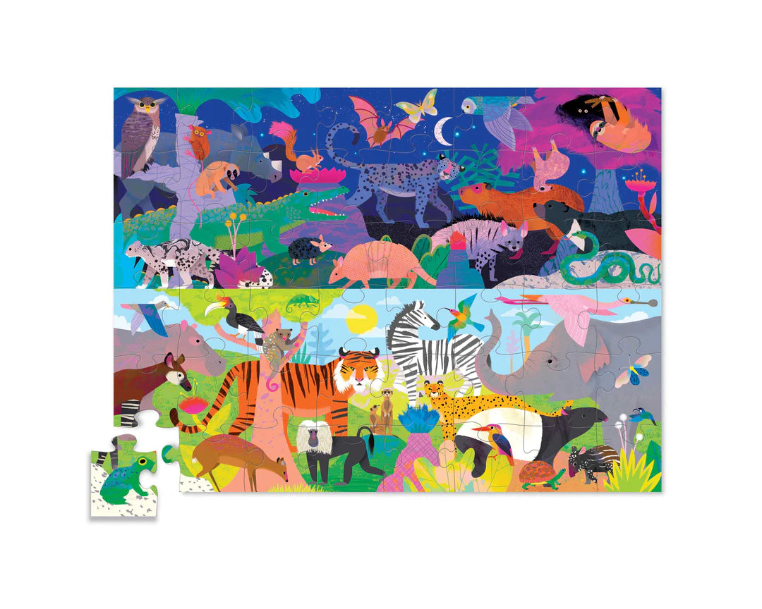 Opposites Puzzle 48pc Night & Day