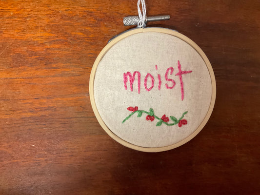 Naughty Corner Embroidery - Moist 7.5cm