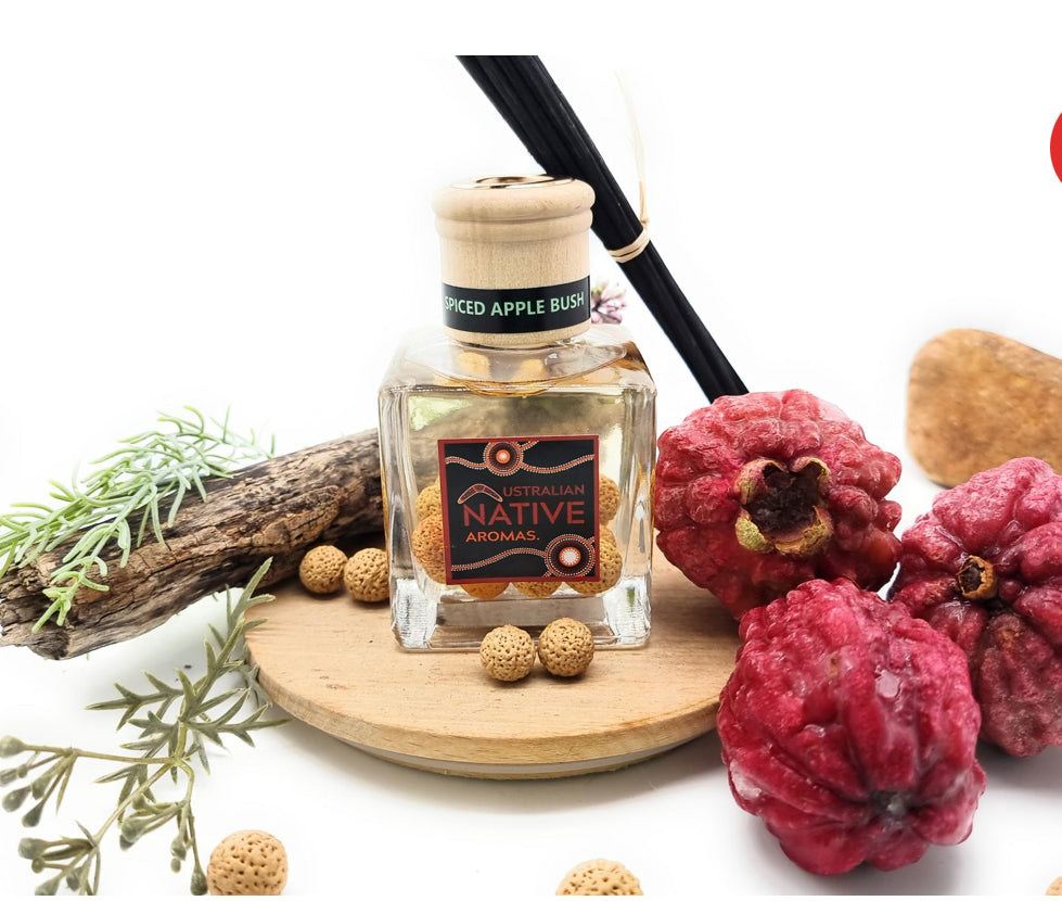 Native Reed Diffuser with Quandong Seeds Spiced Bush Apple