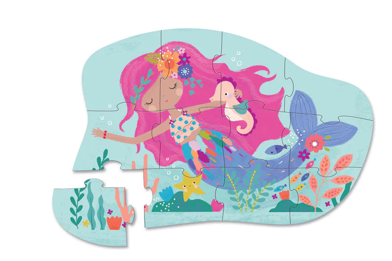 Mini Puzzle - 12pc Mermaid Dreams