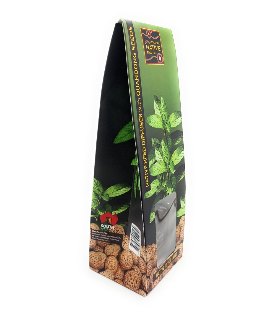 Native Reed Diffuser with Quandong Seeds Native River Mint