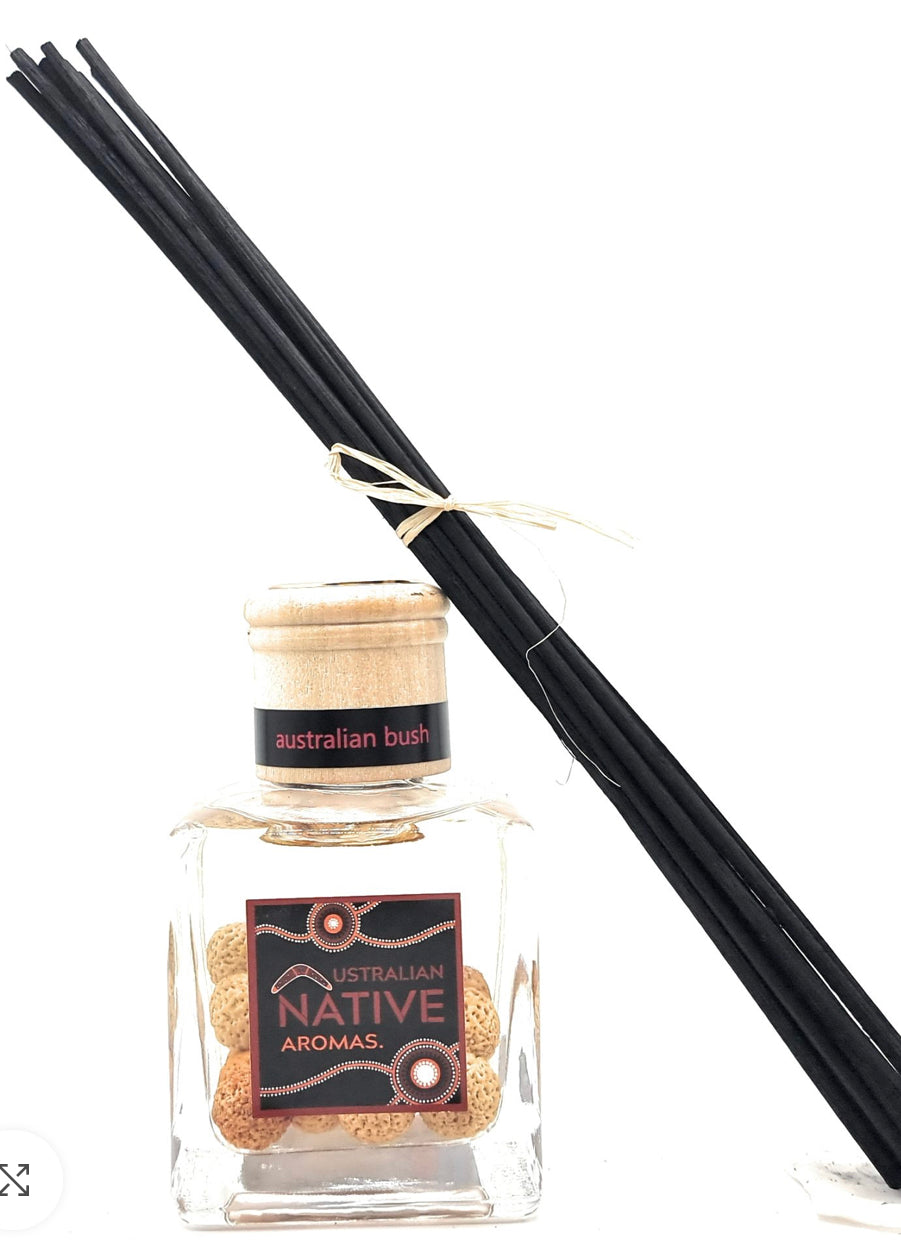 Native Reed Diffuser with Quandong Seeds Wild Rosella & Strawberry