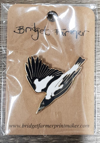 Australian Magpie Lapel Pin