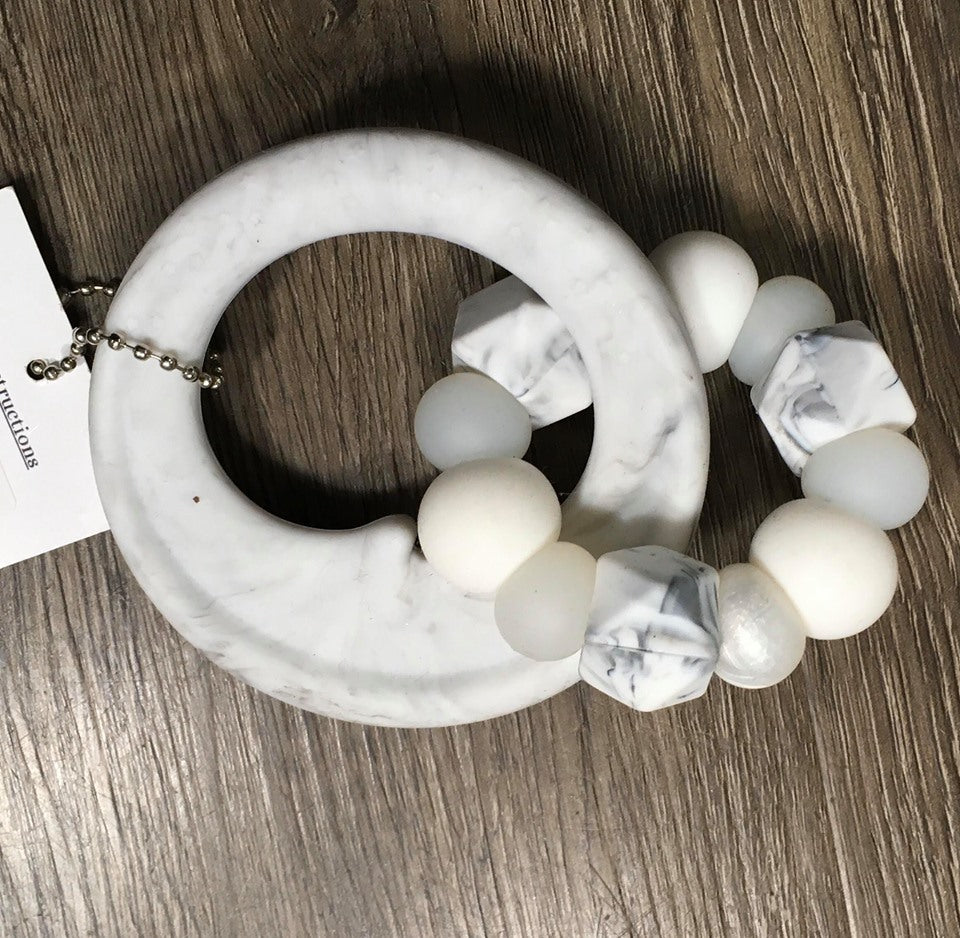 Tiny Moons Teethers Moon & Beads